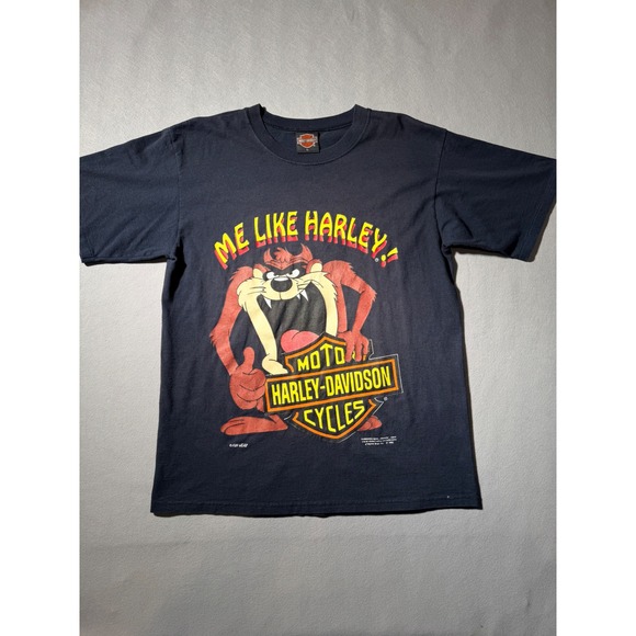 Harley-Davidson Other - 1992 Vintage Harley Davidson T Shirt Mens L Taz Tasmanian Devil Single Stitch